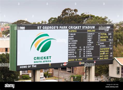 Cricket Scoreboard Stadium Hi Res Stock Photography And Images Alamy