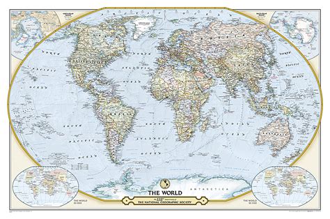 El Mundo Mapa 125 Aniversario National Geographic 2 Caras 136384