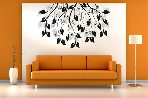 Simple Wall Painting Designs For Living Room Modern