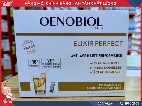 Oenobiol Elixir Perfect Hộp 30 Gói Hỗ Trợ Làm Mờ Nếp Nhăn