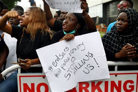 nigeria s end sars protests in pictures bbc news