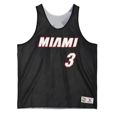 Mitchell Ness Reversible Mesh Tank Nba Miami Heat Dwyane Wade