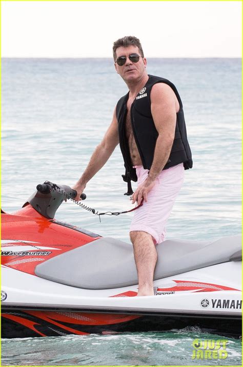 simon cowell goes shirtless yet again during vacation with his