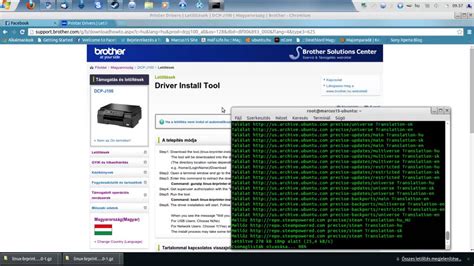 Instalar los drivers y software de instalación de la impresora brother. (QandA) How to install Brother DCP j100 printer Ubuntu - YouTube