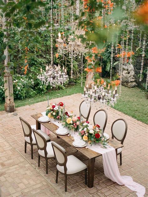 Summer Outdoor Wedding Inspiration We Love The Floral Runner And The
