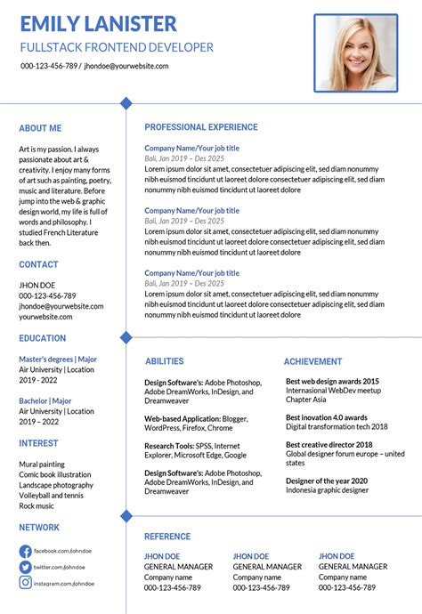 download word resume template