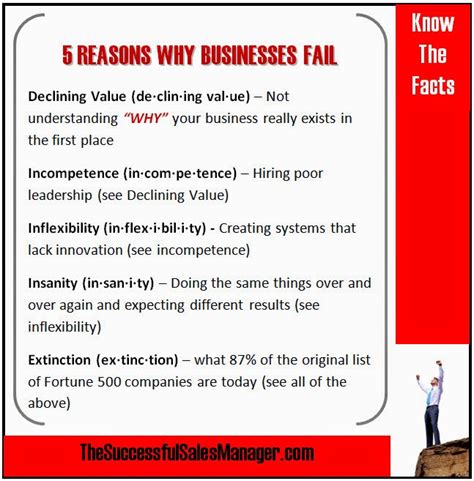 5 Reasons Why Businesses Fail