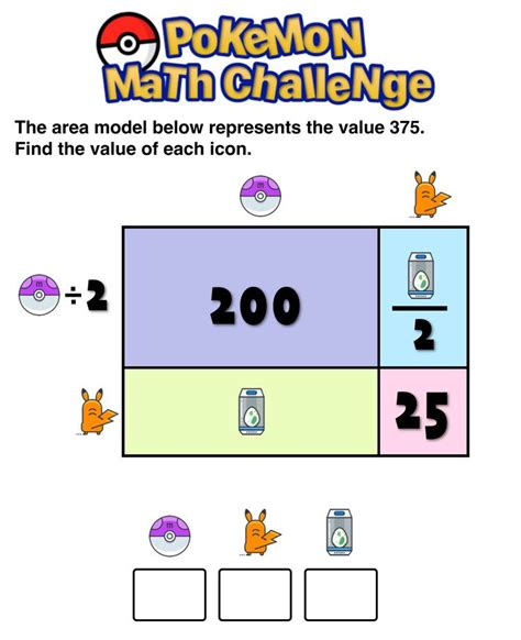 Have You Seen These Free Pokémon Math Puzzles — Mashup Math Math
