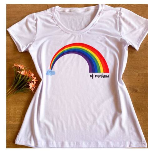 T Shirts Feminina Arco íris Elo7 Produtos Especiais