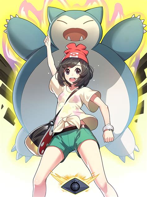 Artist Zhuoyandesailaer Pokémon Female Protagonist Snorlax