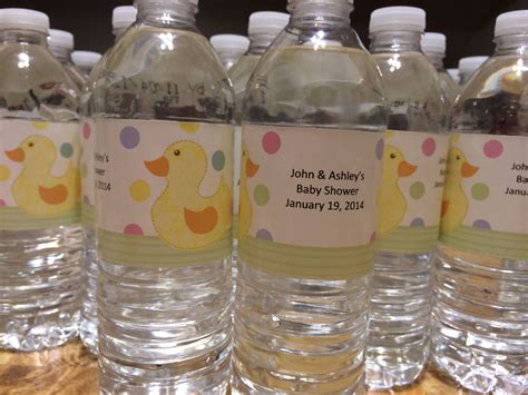 Personalized Baby Shower Water Bottles I Made Labels Bought From Hobby