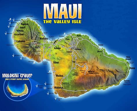 As observed on the map, the lush, green islands of hawaii are the visible tops of a chain of submerged volcanic mountains that stretch 3,100 miles from hawaii, all the. Download Free Maps of Maui, Hawaii - Car Rental | Maui