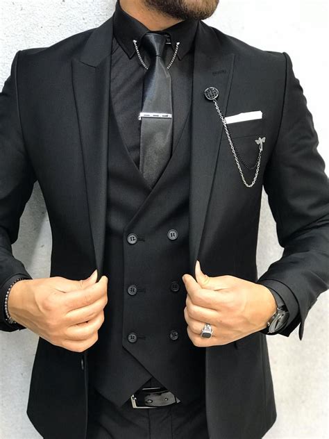 Pin By Lwandle On Double O Wedding Suits Men Black Mens Fashion