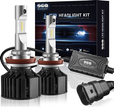 Sealight X2 H11h8h9 Brightest Led Headlight Bulbs100w 600 Super