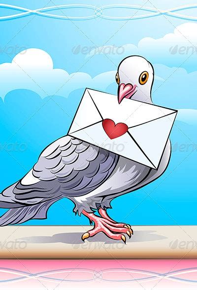Pigeon With Letter By Gertot1967 Graphicriver