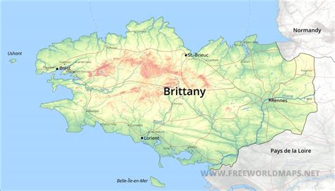 Made In Brittany Brittany Map Illustrated Map Brittany Gambaran