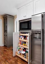 Photos of Microwave Beside Refrigerator