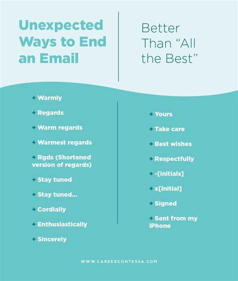 Email Sign Offs Professional Emailjullla