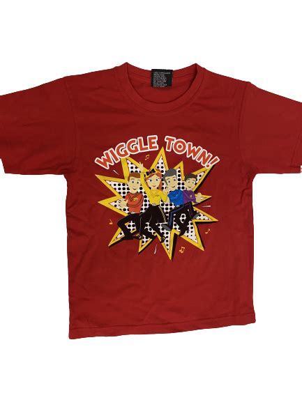 The Wiggles Wiggle Town Kids T Shirt Red Size 6 Aussie Toys Online