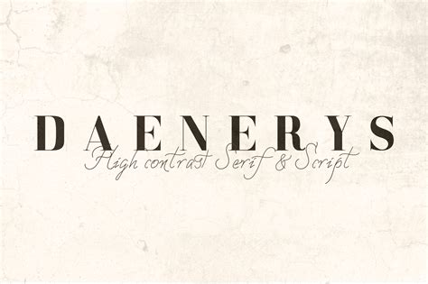 Daenerys Serif And Script Font Duo Serif Fonts ~ Creative Market