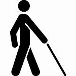 Icon Blind Walking Stick Vision Low Silhouette