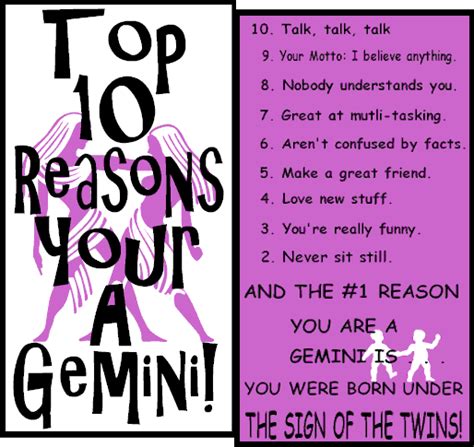 Keep In Mind That The Gemini Is The Sign Of The Twin