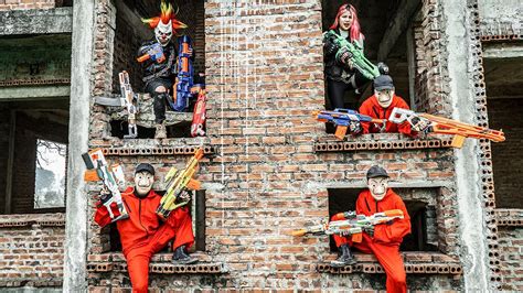 Banana Nerf War Warriors Nerf Guns ANNA Fight Group Crime XICMAN Mask
