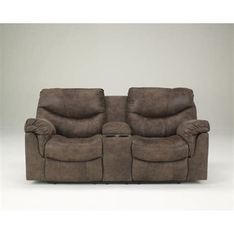 Both the reclining love seat with console and reclining sofa were damaged upon inspection after the delivery. Ashley Furniture Alzena Faux Leather Double Reclining ...