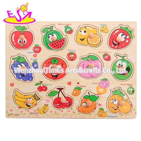 New Hottest Educational Game Wooden Fruit Puzzle For Children Diy