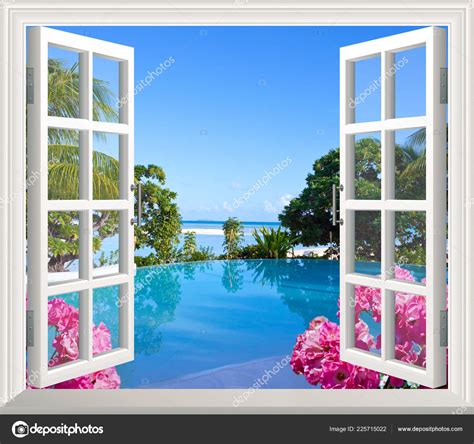 Beautiful View Sea Window Stock Photo By Di Vna