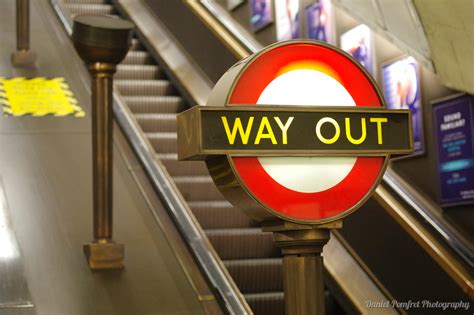London Underground Station Way Out Sign1 7681 Daniel Pomfret Photography