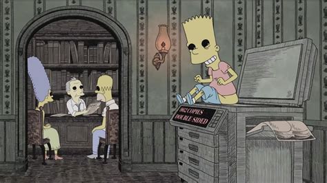 The Simpsons Treehouse Of Horror XXXII Clip Teases A Segment Inspired By Edward Gorey