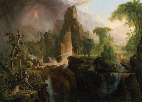 Expulsion From The Garden Of Eden 10 Painting By Thomas Cole Fine