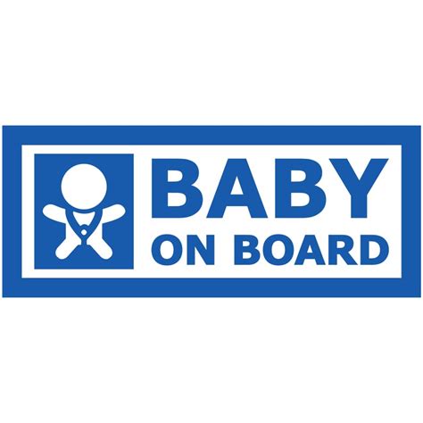 Baby On Board Logo Vinyl Decal Car Window Bumper Sticker Etsy