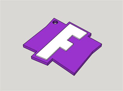 Purple Fortnite F Logo