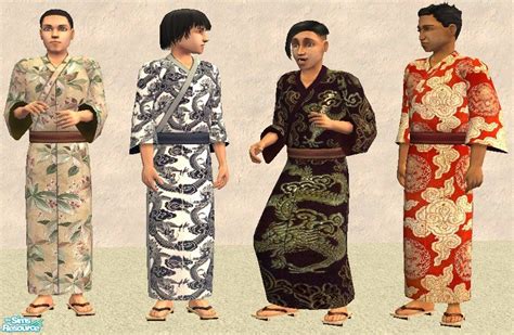 Nocommentes Kimono Set 2 Teen Males