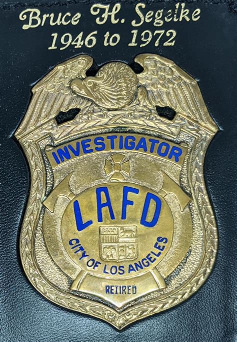 Ext Rare And Extcool Early 1970s Los Angeles Fire Department Arson