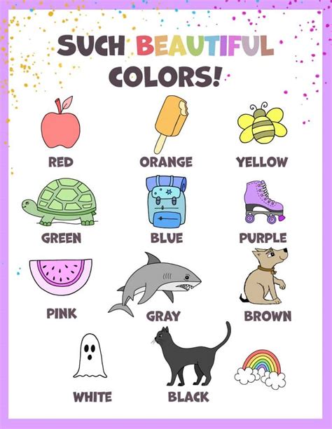 Free Printable Color Chart ⋆ The Hollydog Blog