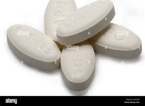 Amoxicillin Clavulanic Tablets On White Stock Photo Alamy