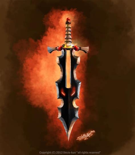 Fantasy Fire Sword By Deciokun On Deviantart
