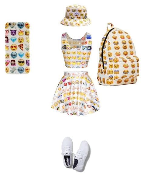 Chic Emoji Shirt Crop Fashion Emoji Skirt Set Ladies