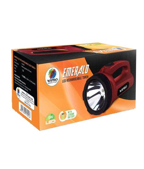 Buy Wipro 5w Emerald Flashlight Torch Cl0005 Online At Best Price In