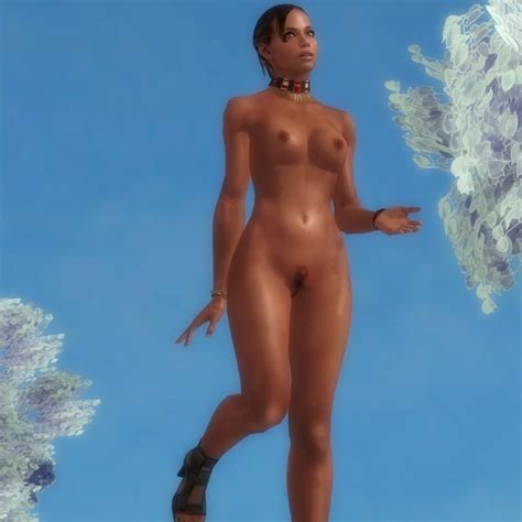 rule 34 3d black skin bracelet breasts choker female jc starstorm nude pinup pubic hair pussy