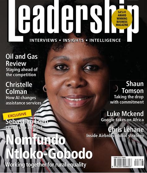 Leadership Magazine Leadership Is An Art Not A Skill René Carayol
