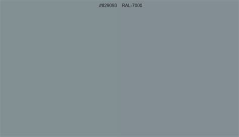 HEX 829093 To RAL Code RAL 7000 Conversion Chart RAL Classic