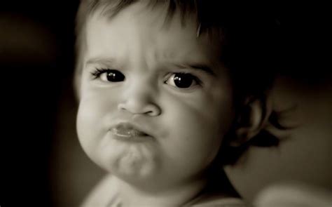 Angry Angry Baby Funny Faces Cute Baby Wallpaper