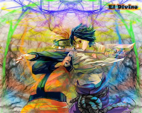 Naruto Vs Sasuke Abstract By Eldivino87 On Deviantart