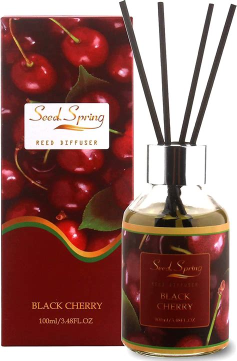 Reed Diffuser Seed Spring Black Cherry Scented Oil Diffusers Set 100ml
