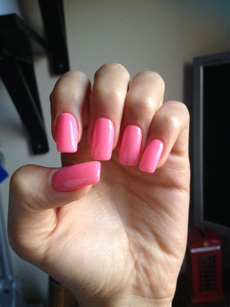 Summer Claws Neon Pink Long And Square Neon Nails Toe Nails