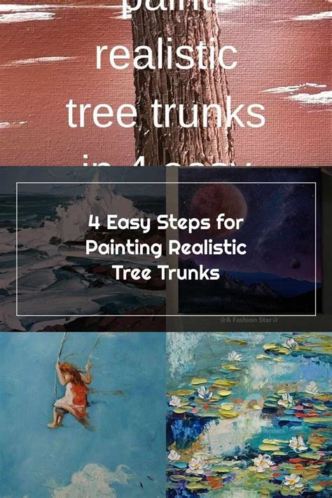 Oil Paintings 4 Easy Steps For Painting Realistic Tree Trunks Oil